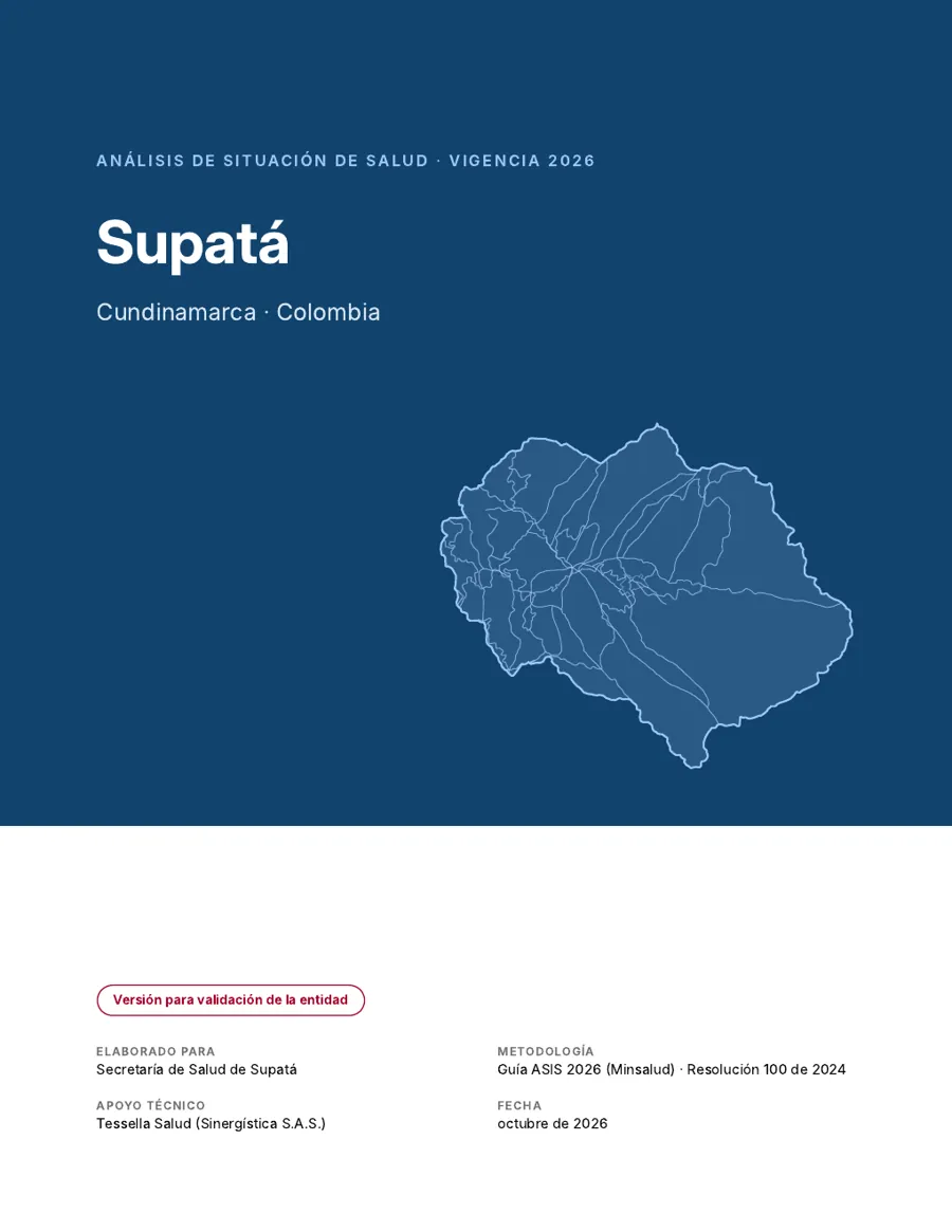 Portada del ASIS 2026 de Supatá